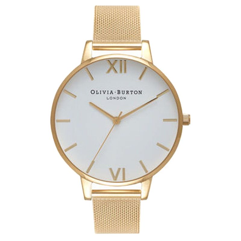 OLIVIA BURTON - Reloj Mujer OB Big Dial Gold Mesh 38 mm