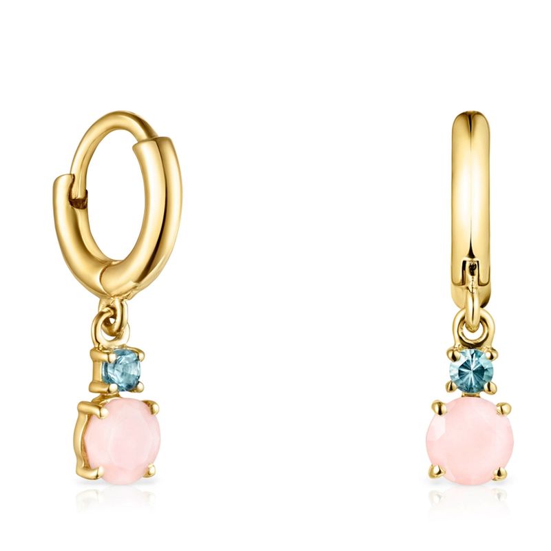 TOUS - Aros Cortos Mini Ivette De Oro Mujer Tous