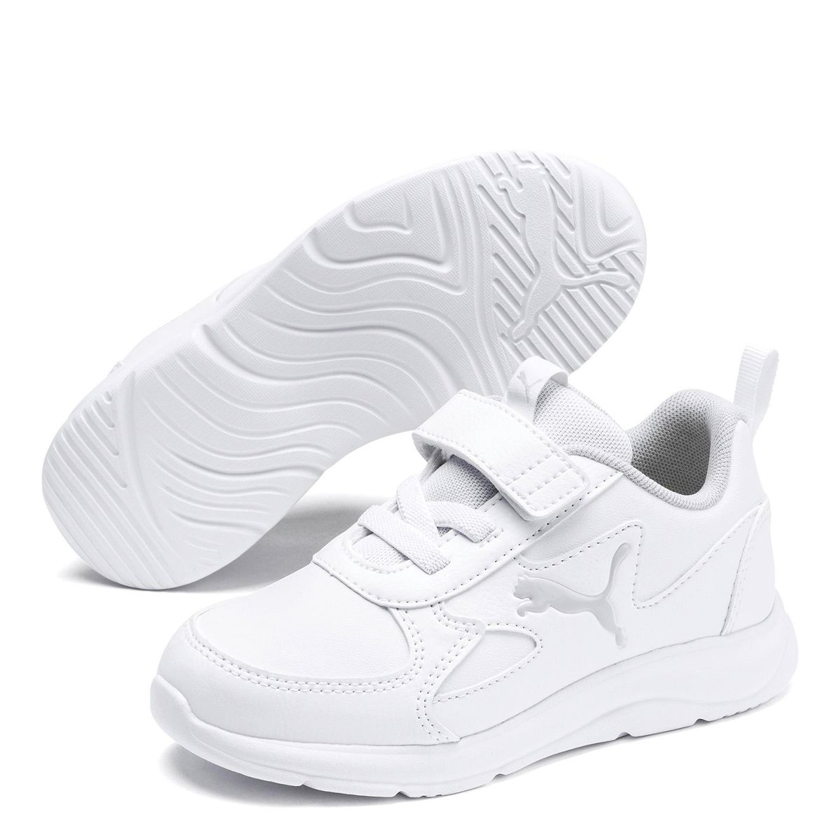 PUMA - Kids Runner Sl Ac Ps Zapatilla Urbana Niña Blanco Puma (28 a 35)