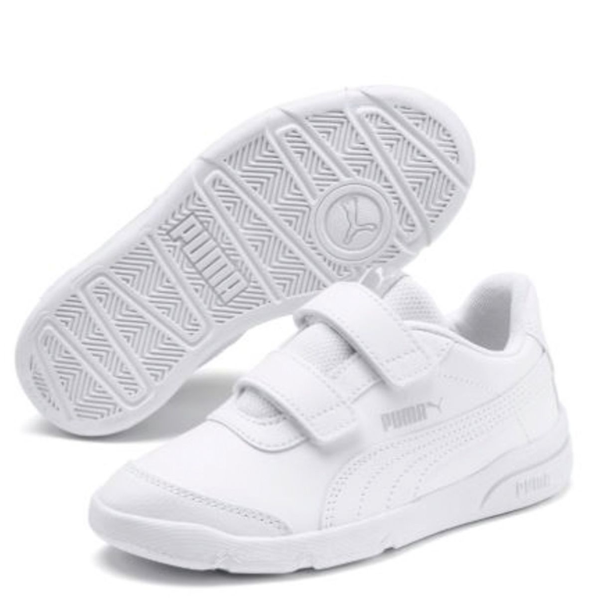 PUMA - Stepfleex 2 SL VE V PS Zapatilla Unisex Blanca