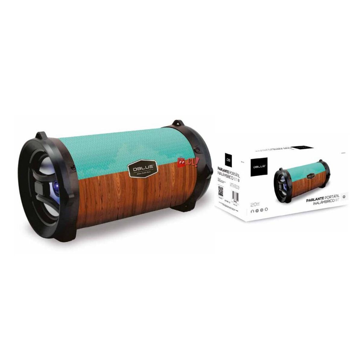 DBLUE - Parlante Bazooka Portátil Bluetooth 20w Puntostore