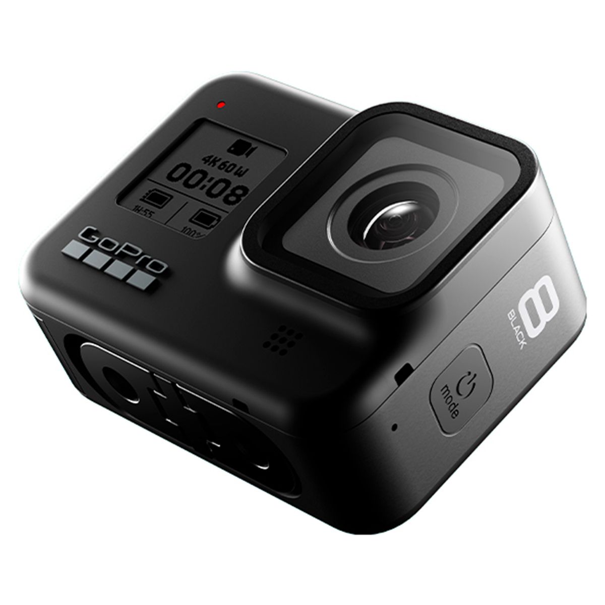 GOPRO - GoPro Hero 8 Black Bundle (Empuñadura Shorty, correa para la cabeza, tarjeta 32 GB y batería de repuesto)