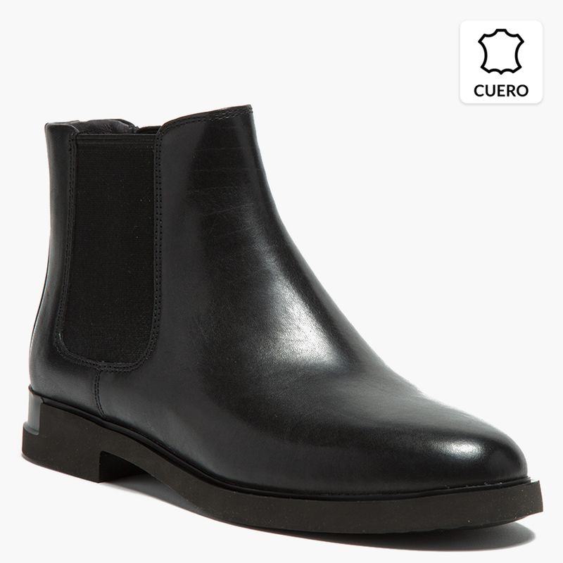 CAMPER - Botín Mujer Cuero Negro Camper