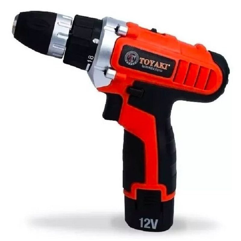TOYAKI - TALADRO INALAMBRICO RECARGABLE 12V - 2 BATERIAS