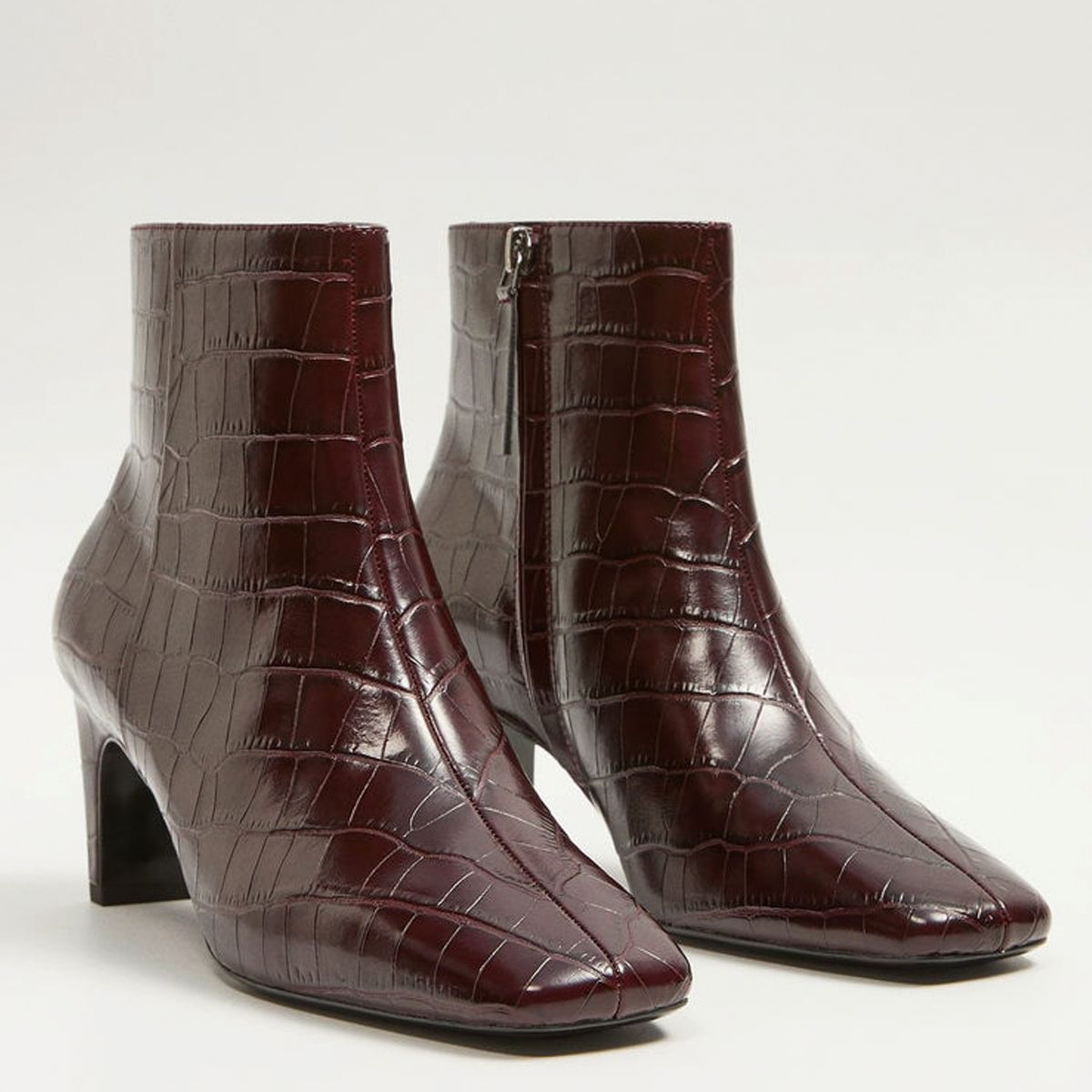 MANGO - Botín Mujer Burdeo