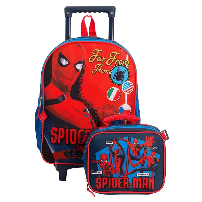 MARVEL - Mochila+Lonchera C/Rda Spiderman