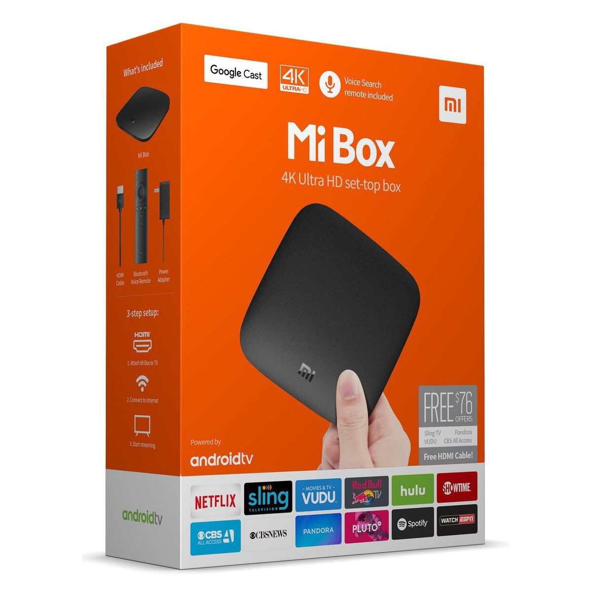 XIAOMI - Xiaomi Smart TV Box -Mi  Box S 4K Negro
