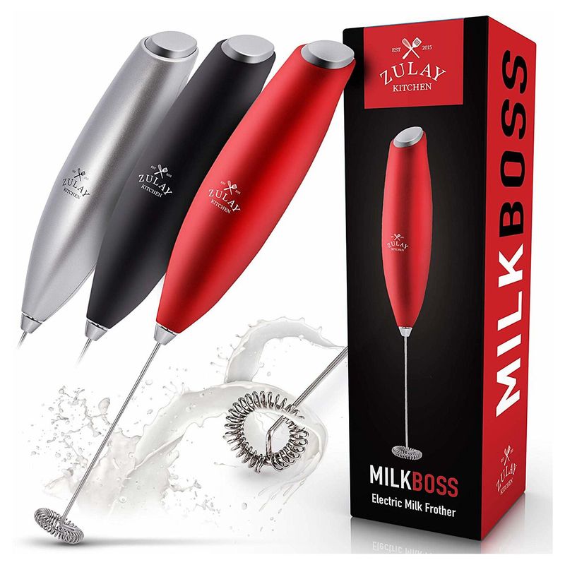 ZULAY KITCHEN - Vaporizador de Leche Milk Boss - Rojo