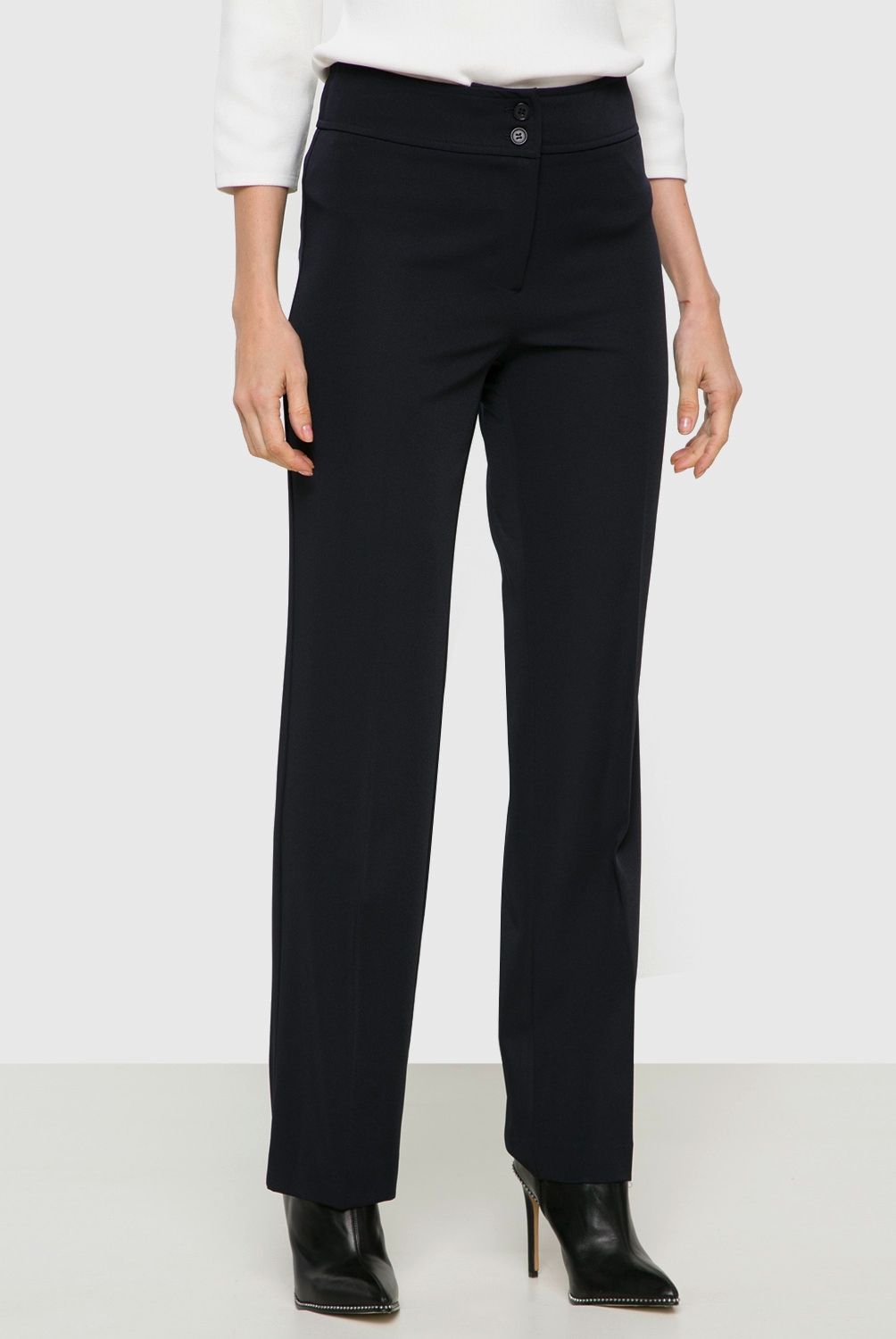 S COCCI - Pantalón Recto Tiro Alto Cocci Mujer Estilo Casual