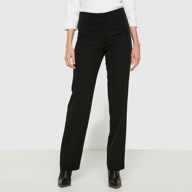 S COCCI - Pantalón Recto Tiro Alto Cocci Mujer Estilo Casual