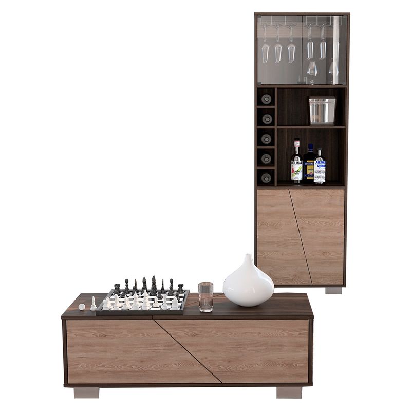 TUHOME - Bar Alto + Mesa Fraktal - Hb / Miel