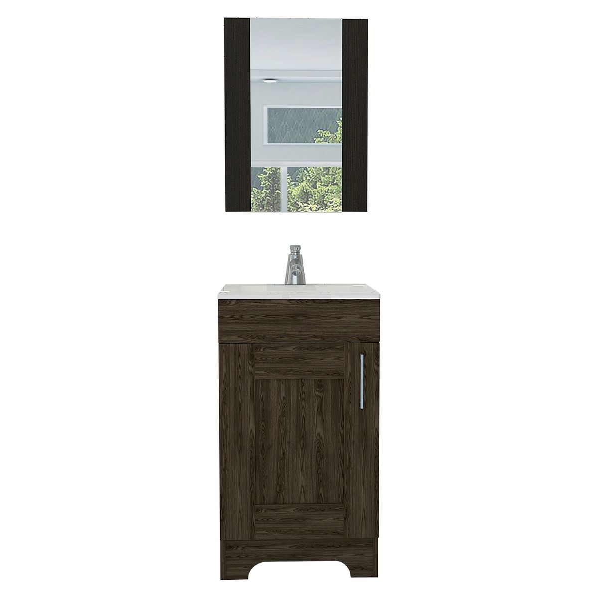 TUHOME - Espejo + Mueble Lavamanos Bath 300 Tuhome