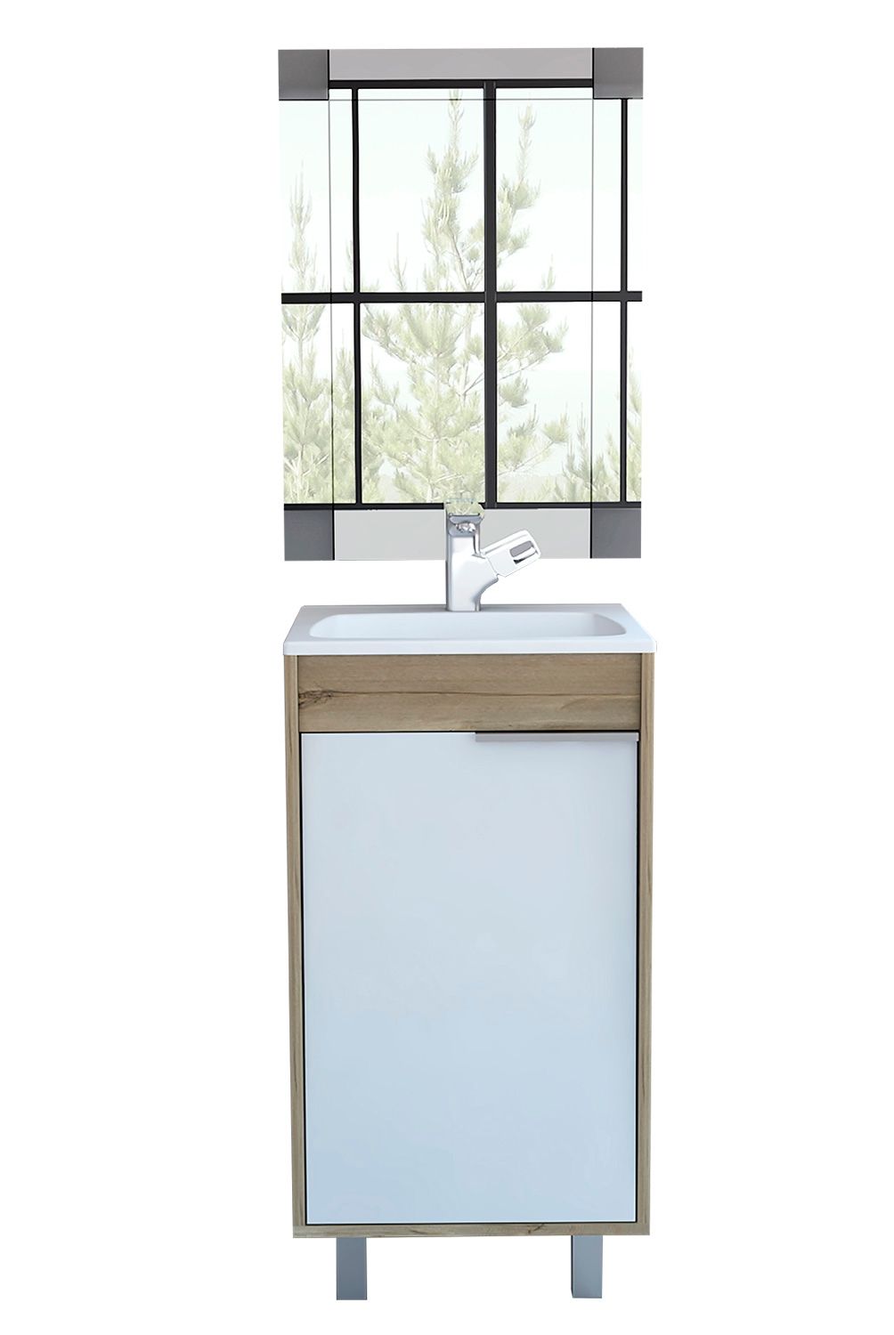 TUHOME - Mueble De Baño Lavamanos + Espejo Carter Tuhome