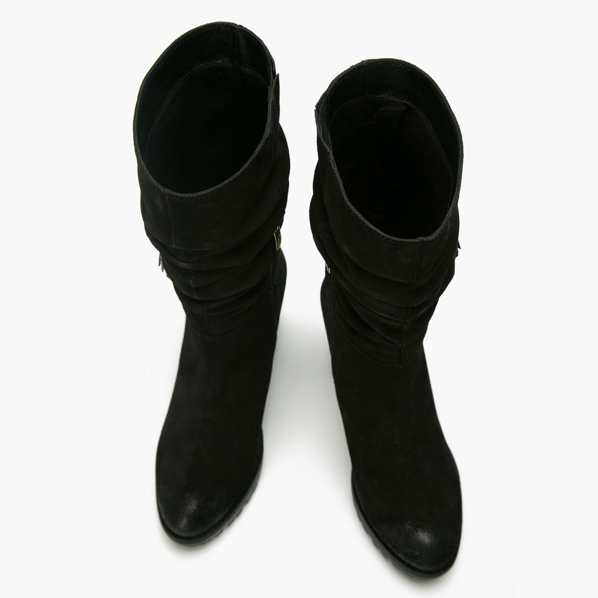 GACEL - Bota Mujer Cuero Negra