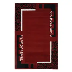 IDETEX - Alfombra Frize Carved D5 80X120 Rojo