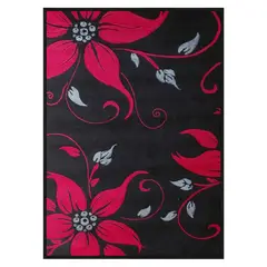 IDETEX - Alfombra Frize Carved D1 80X120 Cm Negro