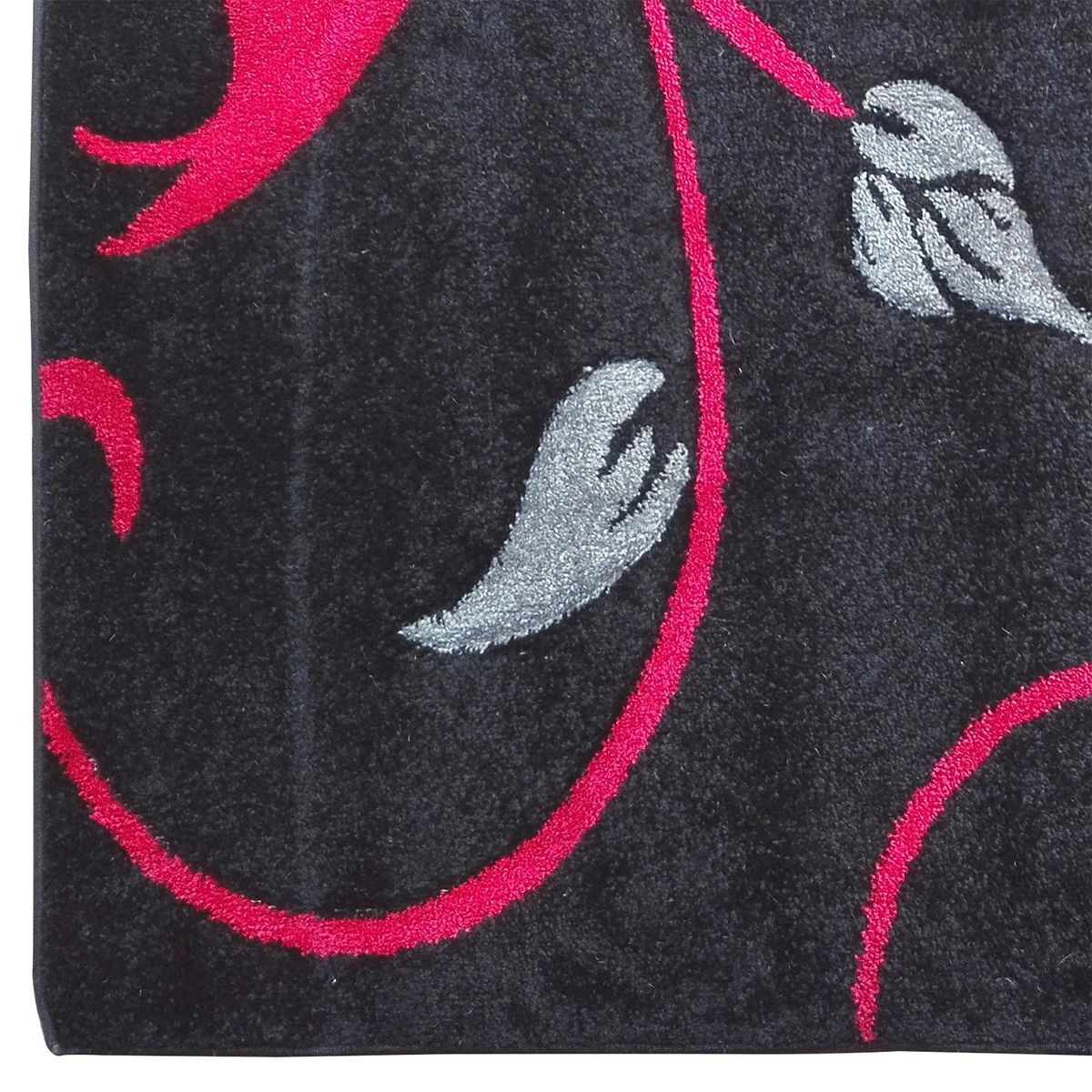 IDETEX - Alfombra Frize Carved D1 80X120 Cm Negro Idetex