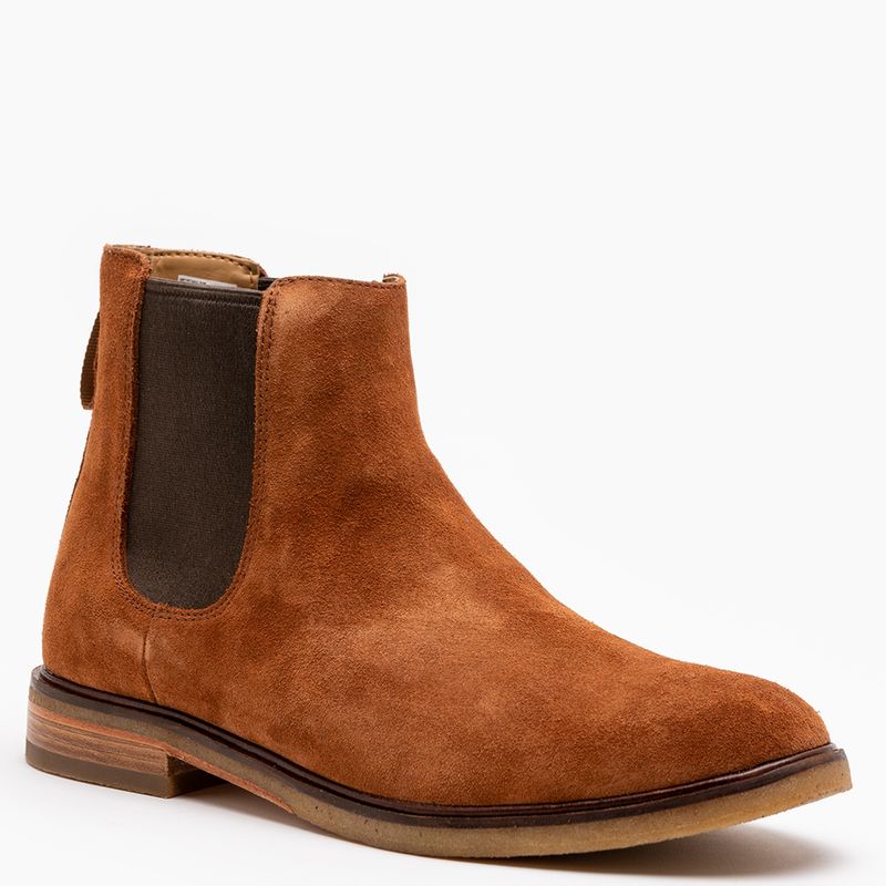 CLARKS - Botín Hombre Gamuza Café