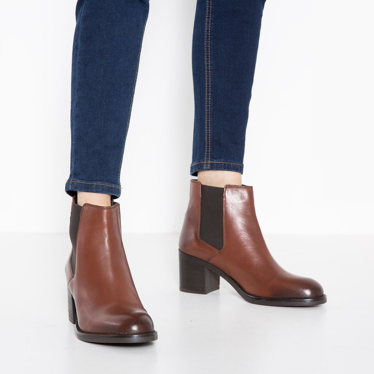 CLARKS - Botín Mujer Cuero Café