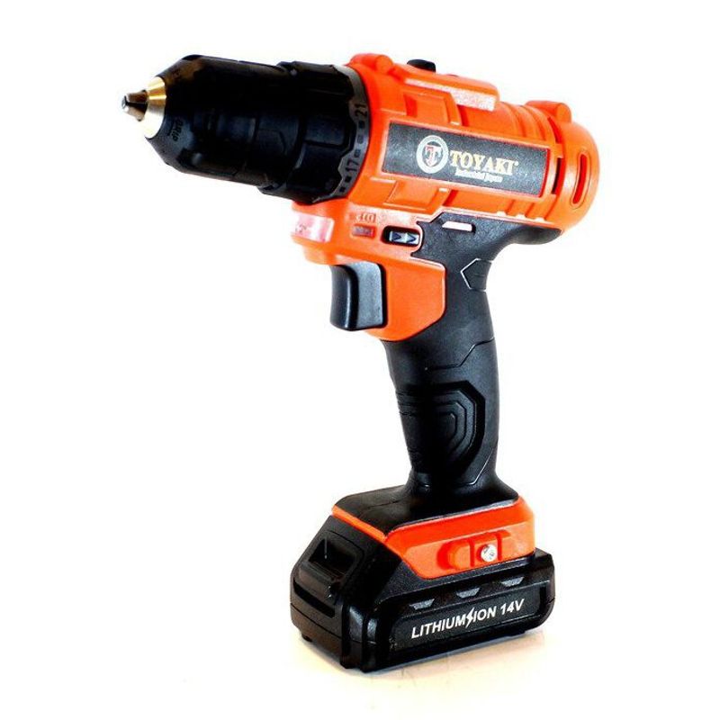 TOYAKI - TALADRO INALAMBRICO RECARGABLE 14V 10MM