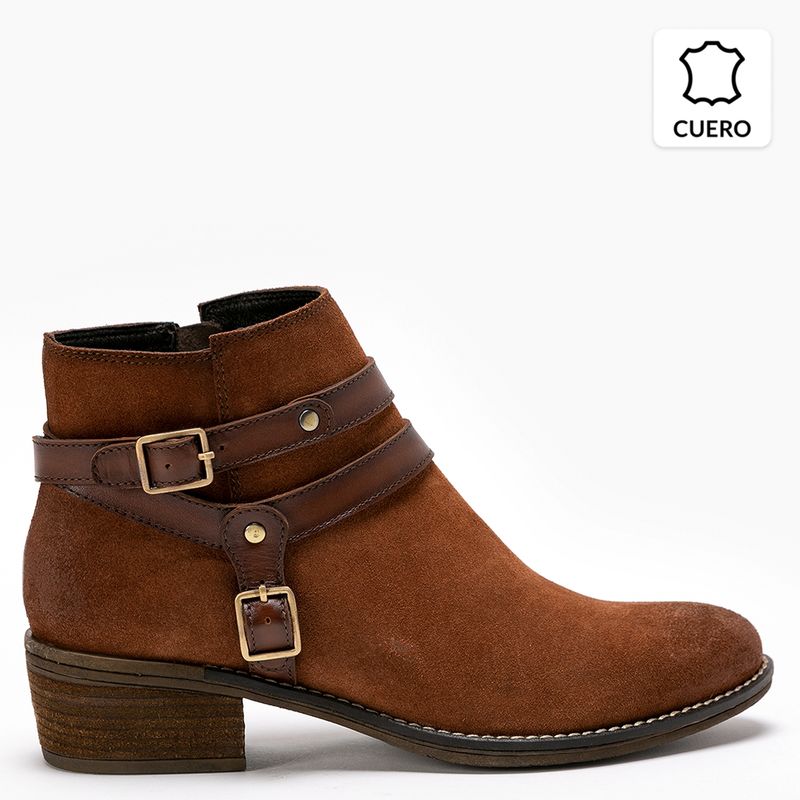 GACEL Botín Mujer Cuero Café | falabella.com