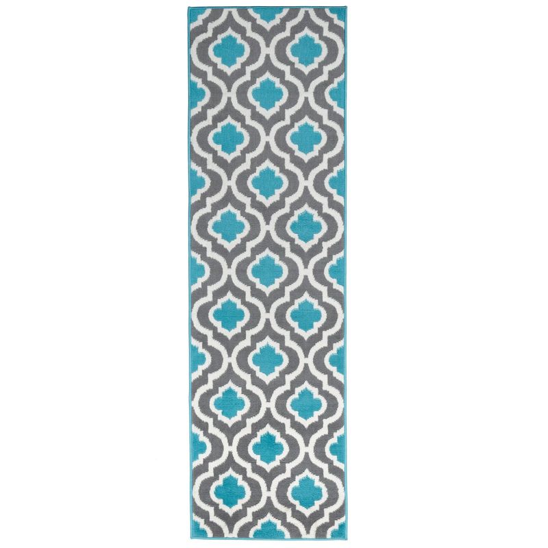MODA ALFOMBRAS - Alfombra Pasillo Kashan King Azul 61 Cm X 213 Cm