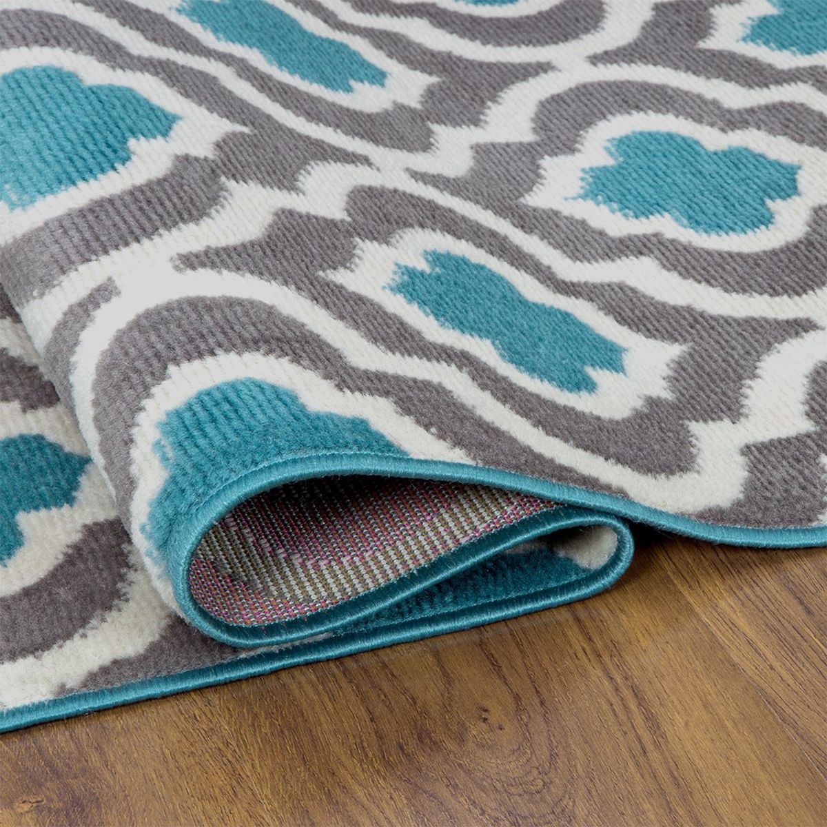 MODA ALFOMBRAS - Alfombra Pasillo Kashan King Azul 61 Cm X 213 Cm