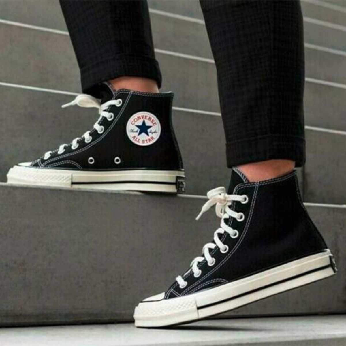 CONVERSE - Chuck 70 Zapatilla Urbana Hombre Negro Converse