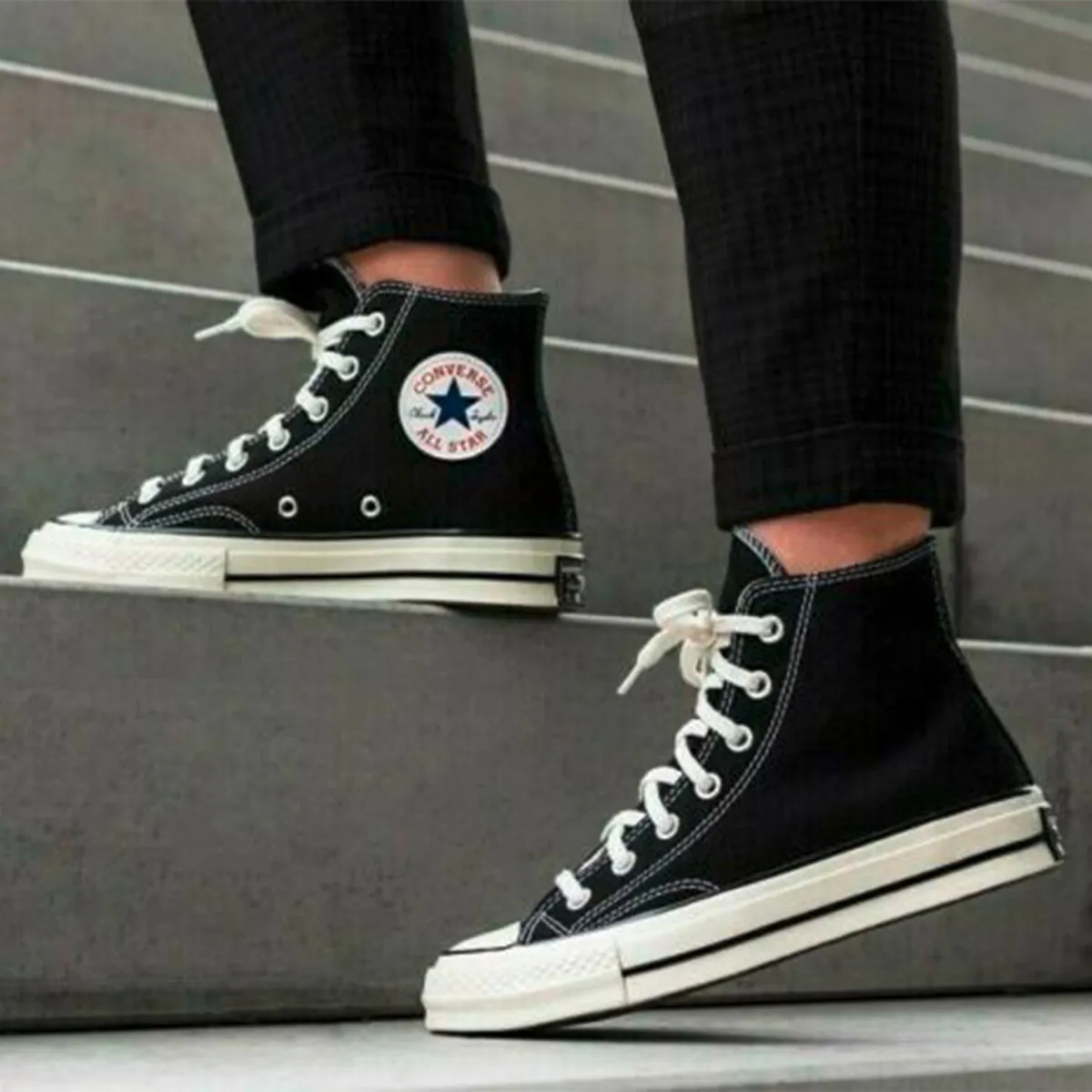 CONVERSE - Chuck 70 Zapatilla Urbana Hombre Negro Converse