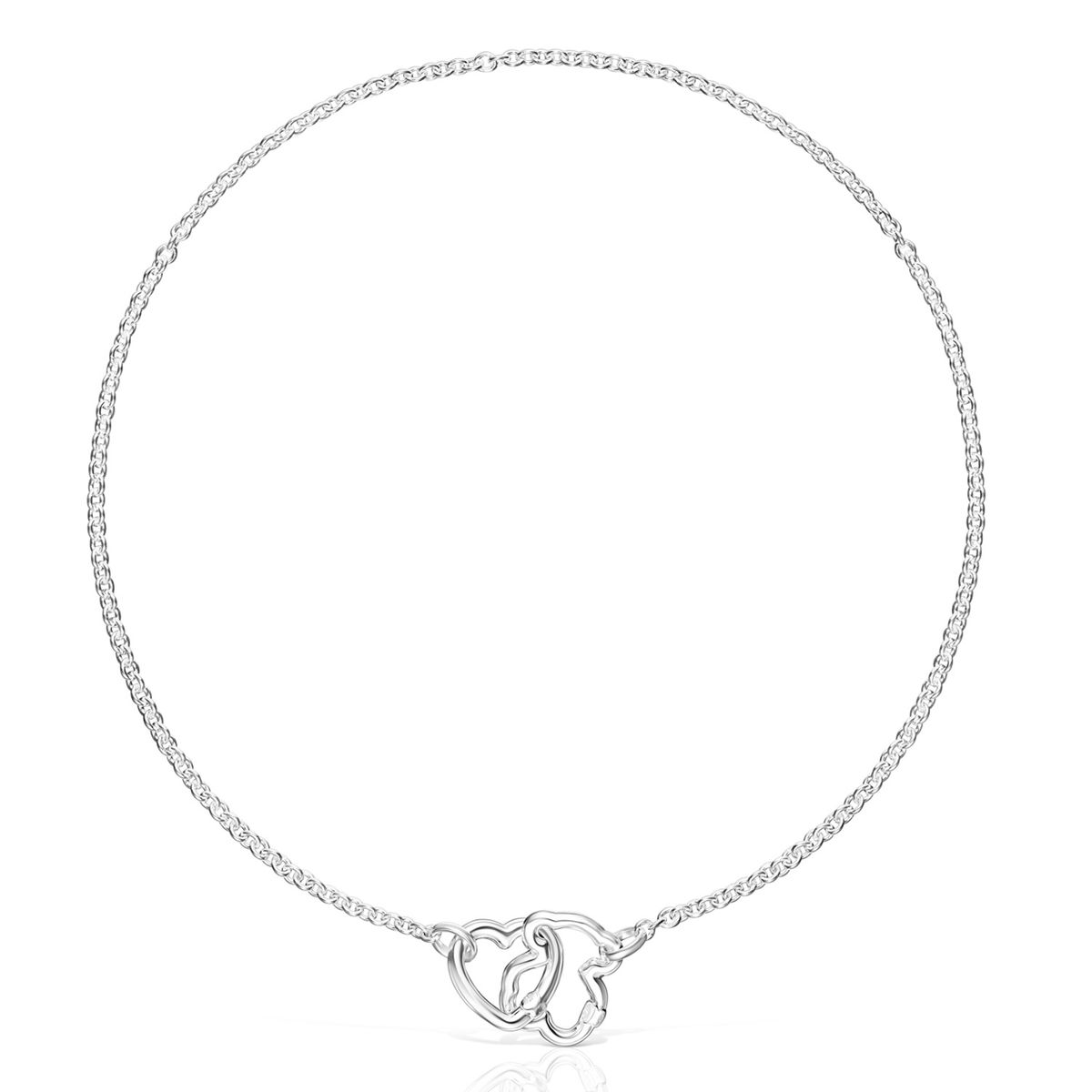 TOUS - Pack De Gargantillas Hold De Plata Y Cuero Negro