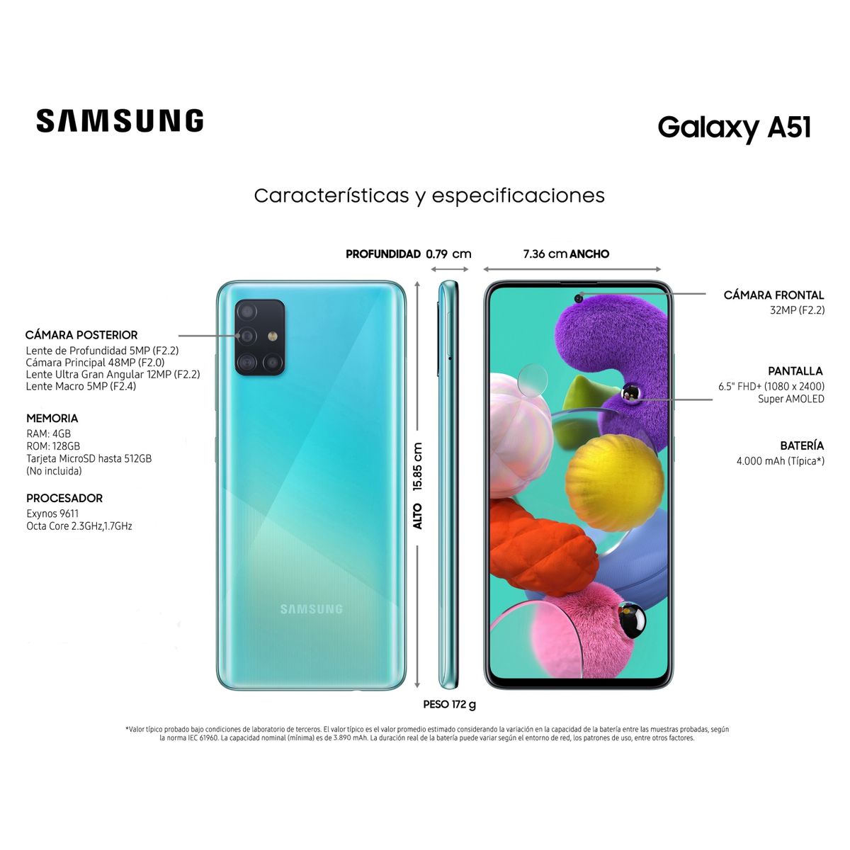 SAMSUNG - Smartphone Galaxy A51 128 GB