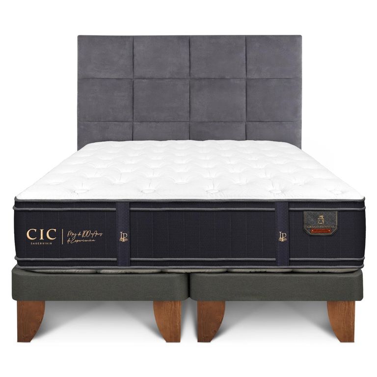Cama Europea Grand Premium Super King + Respaldo Tamesis