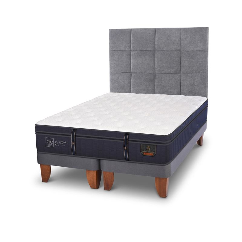 CIC - Cama Europea Grand Premium Super King + Respaldo Tamesis Cic