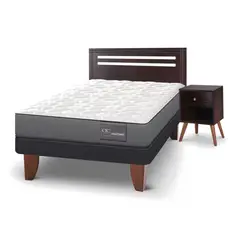 CIC - Cama Europea Anatomic 1.5 Plazas + Muebles