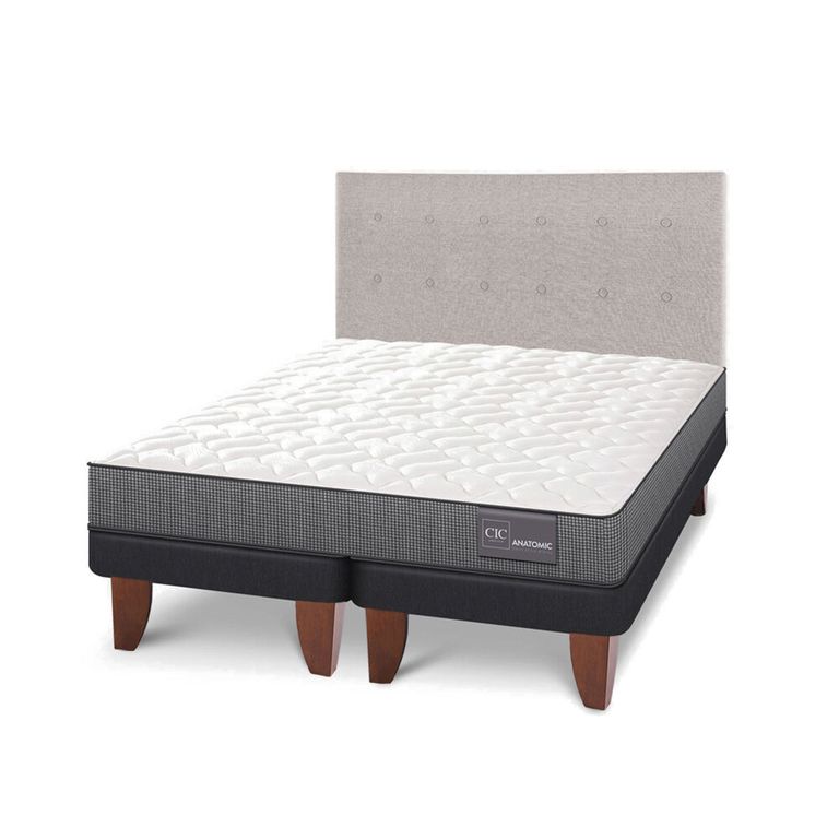 CIC Cama Europea Anatomic King + Respaldo
