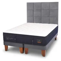 CIC - Cama Europea Super Premium King + Respaldo Tamesis