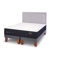Cama Europea Premium King + Respaldo Ganges