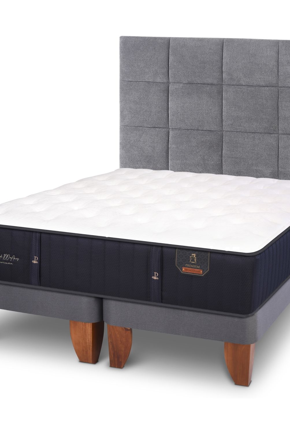 CIC - Cama Europea Premium 2 Plazas Base Dividida Respaldo Tamesis Cic