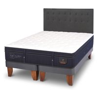 Cama Europea Super Premium King + Respaldo Eufrates
