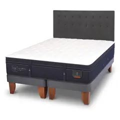 CIC - Cama Europea Super Premium King + Respaldo Eufrates