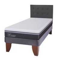 Cama Europea Ortopedic Advance 1,5 Plaza + Respaldo Eufrates
