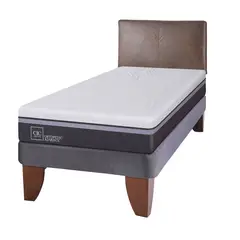 CIC - Cama Europea Ortopedic Advance 1.5 Plazas Base Normal 105X200 Cm + Respaldo Baker