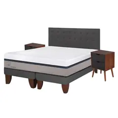 CIC - Cama Europea Balance King 180X200 Cm + Muebles Eufrates