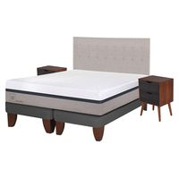 Cama Europea Balance King + Muebles