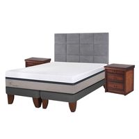 Cama Europea Balance King + Muebles Támesis