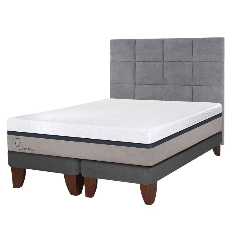CIC - Cama Europea Balance King + Respaldo Tamesis Cic