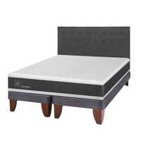 Cama Europea Ortopedic King Base Dividida 180X200 Cm + Respaldo Eufrates