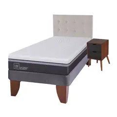 CIC - Cama Europea Ortop Adva 1.5 Plazas Base Normal Incluye Muebles