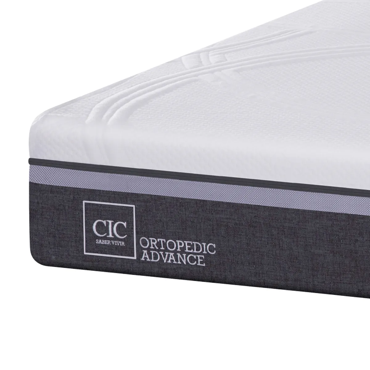 CIC - Box Spring Ortopedic Advance B5 1.5 Plazas + Muebles New Torino Chocolate Cic