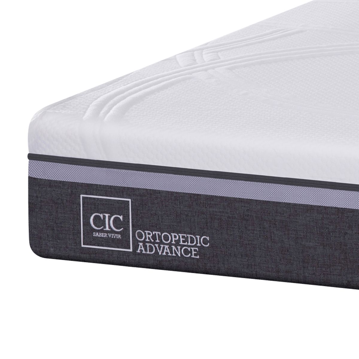 CIC - Box Spring Ortopedic Advance King Base Dividida 180X200 Cm + Respaldo Tigris Cic